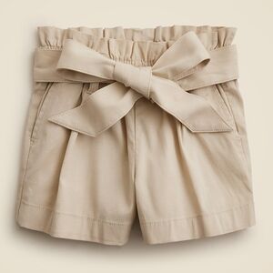 J. Crew Girls' tie-waist short in drapey twill 12 Cotton